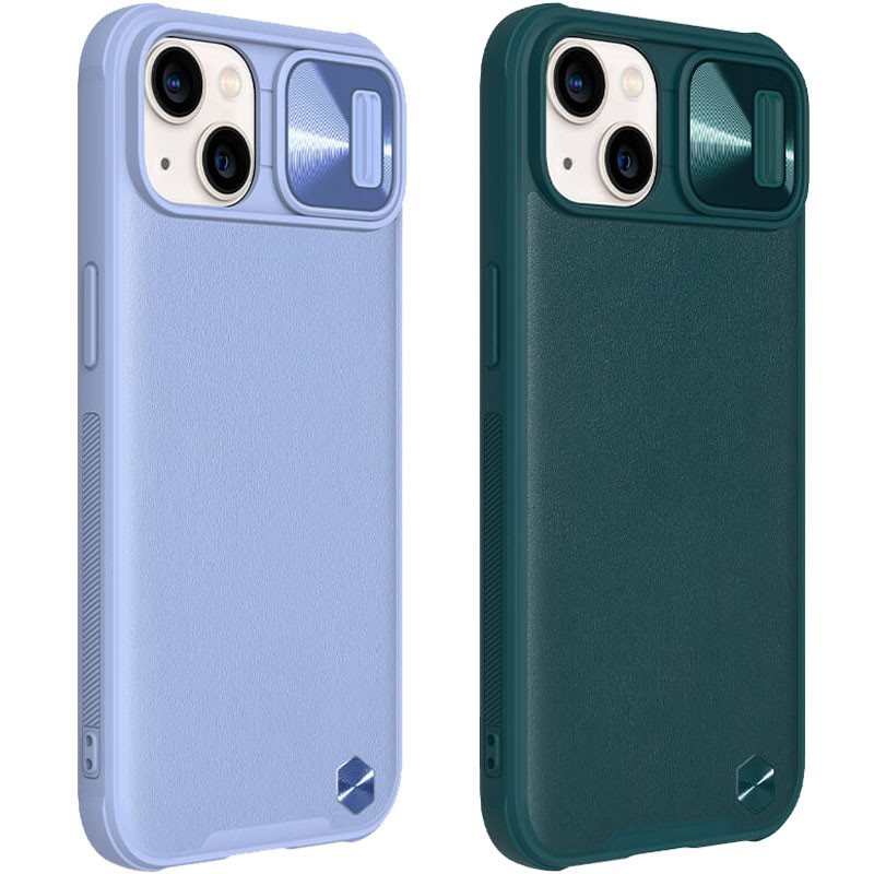 Кожаная накладка Nillkin Camshield Leather (шторка на камеру) для Apple iPhone 13 (6.1")