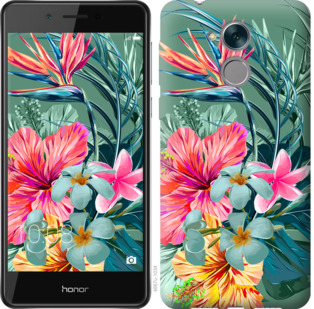 

Чохол Тропічні квіти v1 на Huawei Honor 6C Pro 845230