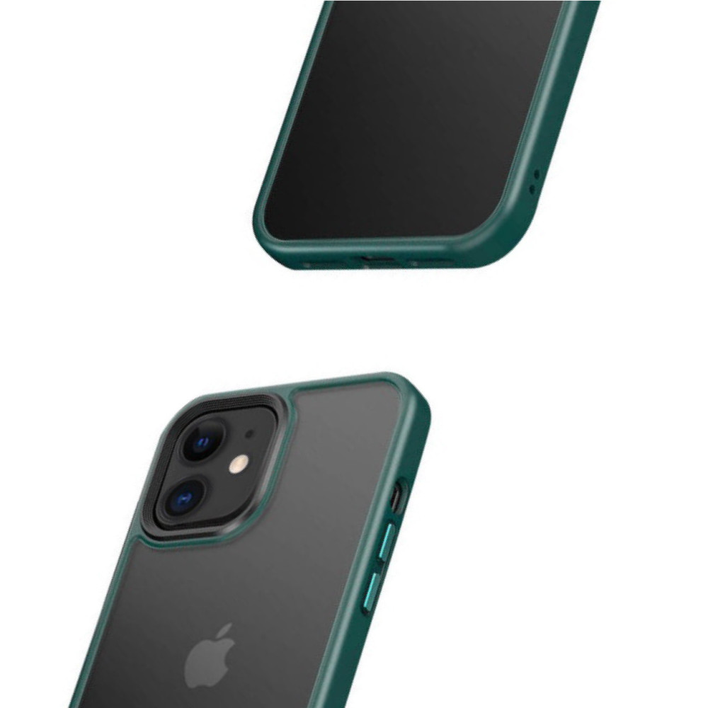 Фото TPU+PC чохол Metal Buttons на Apple iPhone 11 (6.1") (Зелений) в маназині vchehle.ua