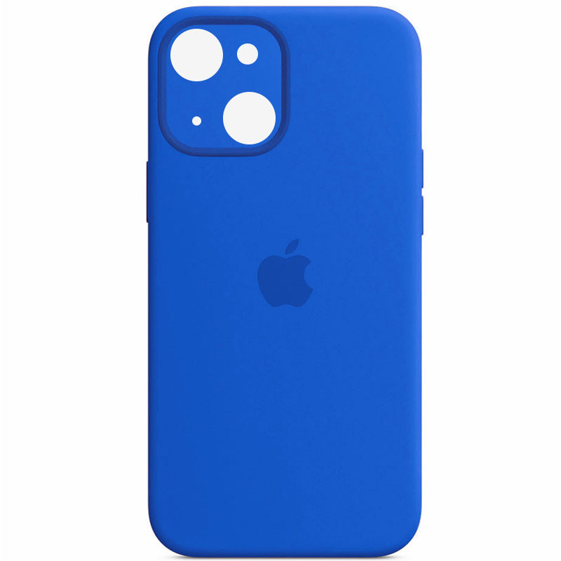 Чехол Silicone Case Full Camera Protective (AA) для Apple iPhone 13 (6.1") (Синий / Capri Blue)