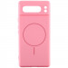 Чохол Silicone Cover Lakshmi Full Camera (AA) with MagFit на Google Pixel 8 Pro (Рожевий / Light pink)