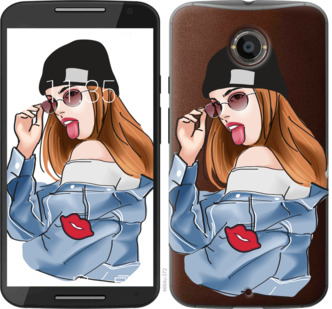 

Чехол Девушка v3 для Motorola Moto X2 843229