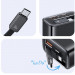 Фото СЗУ Usams US-CC296 GaN With Retractable Type-C Cable Xiang Ser. 30W (1USB-A/1C) (Black) на vchehle.ua