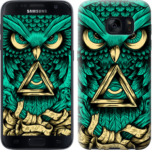 Чехол Сова Арт-тату для Samsung Galaxy S7 G930F