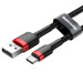 Фото Дата кабель Baseus Cafule Type-C Cable 3A (0.5m) (CATKLF-A) (Красный / Черный) в магазине vchehle.ua