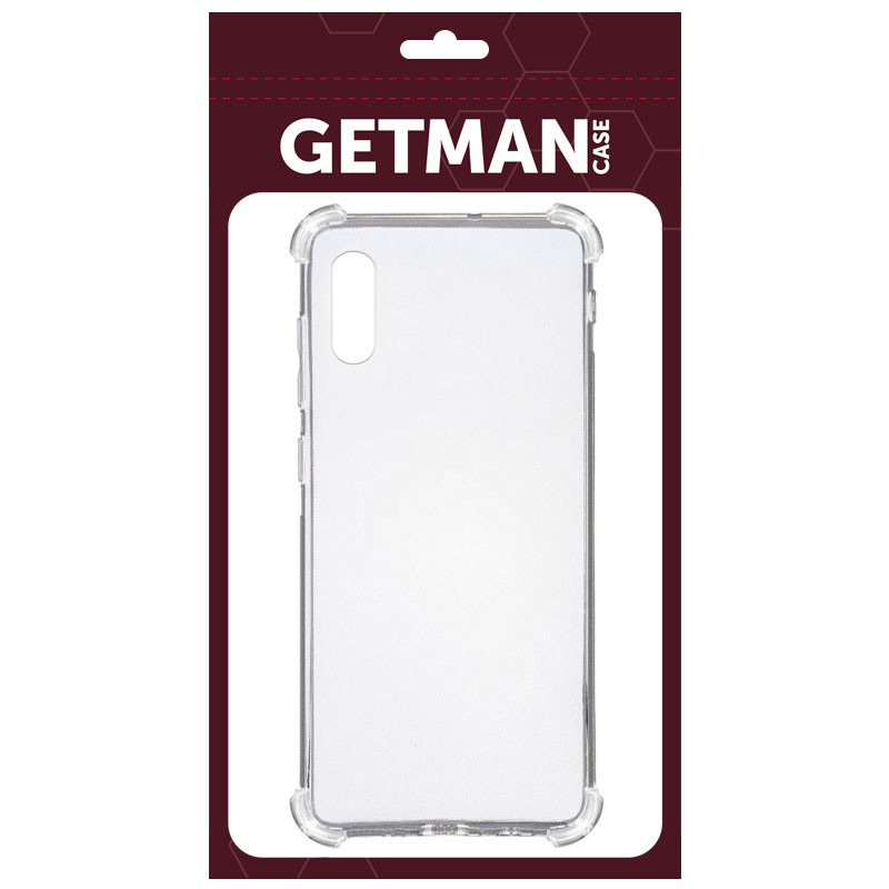 Фото TPU чохол GETMAN Ease logo посилені кути на Xiaomi Redmi 9A (Прозорий / Transparent) на vchehle.ua