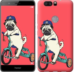 

Чехол Мопс на велосипеде для Huawei Honor V8 671034
