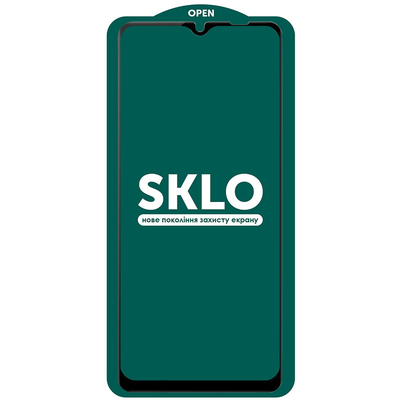 Фото Захисне скло SKLO 5D на Samsung Galaxy A12/M12/A02s/M02s/A02/M02/A03s/A03 Core/A03 (Чорний) на vchehle.ua