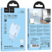 СЗУ Hoco C142A Direct PD20W+QC3.0 (1USB-A/1C) + кабель Type-C to Type-C (Blue) в магазине vchehle.ua
