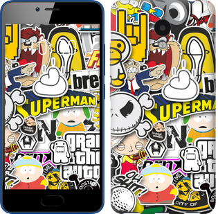 

Чехол Popular logos для Meizu M5c 628040