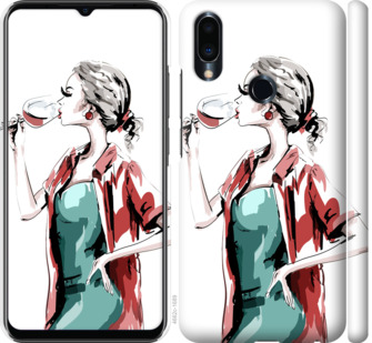 

Чехол Девушка с бокалом для Meizu Note 9 841600
