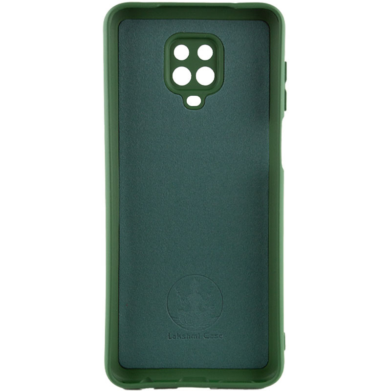 Фото Чехол Silicone Cover Lakshmi Full Camera (A) для Xiaomi Redmi Note 9s / Note 9 Pro / Note 9 Pro Max (Зеленый / Dark green) на vchehle.ua