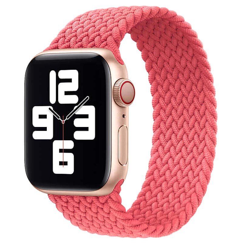 Ремешок Braided Solo Loop (AAA) для Apple Watch 38/40/41/42mm(ser.10) 135mm (Розовый)