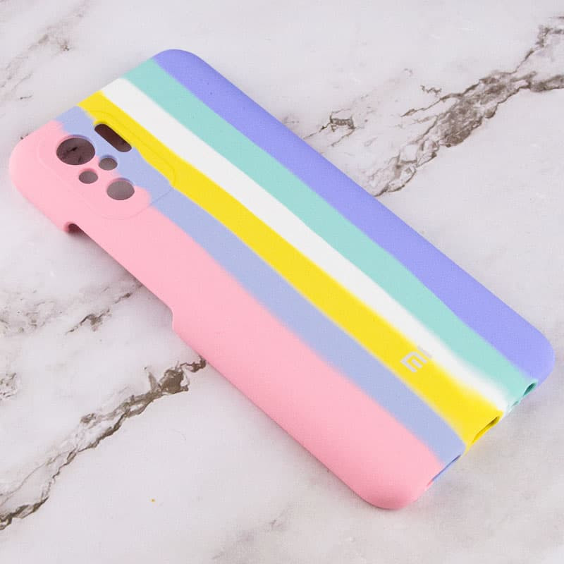 

Чохол Silicone Cover Full Rainbow для Xiaomi Redmi Note 10 (Рожевий / Бузковий) 1187631