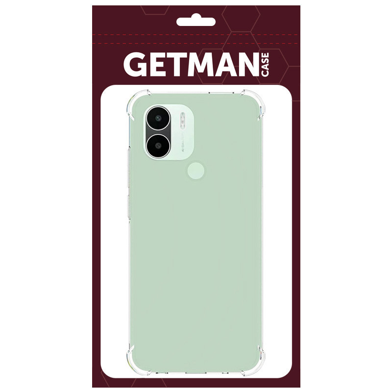 Замовити TPU чохол GETMAN Ease logo посилені кути Full Camera на Xiaomi Redmi A1+ / Poco C50 / A2+ (Прозорий (прозорий)) на vchehle.ua