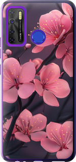 Чохол Пурпурна сакура на Tecno Spark 5 Pro KD7