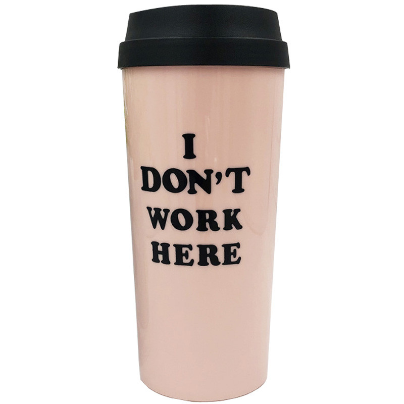 

Thermo Стакан для напоїв I'm Boss 450ml (I dont work here / рожевий) 717588