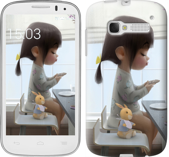 

Чохол Мила дівчинка з зайчиком на Alcatel One Touch Pop C5 5036D 658132