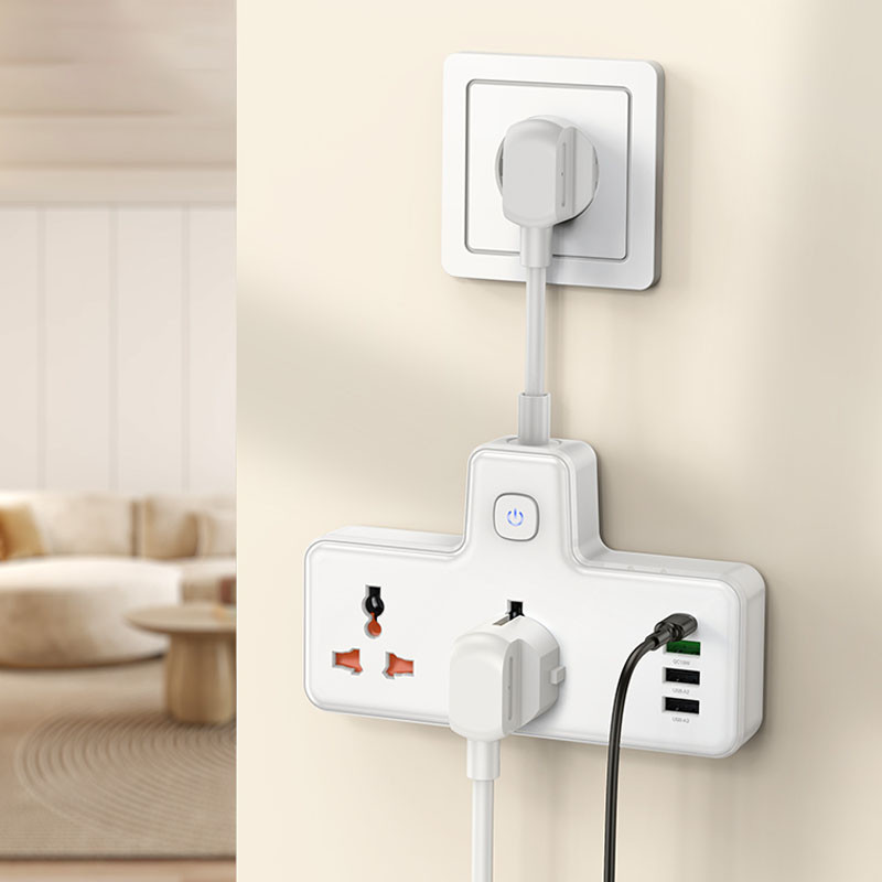 Купити Подовжувач Hoco AC12A Reise (PD30W/1C3A) + Socket (White) на vchehle.ua