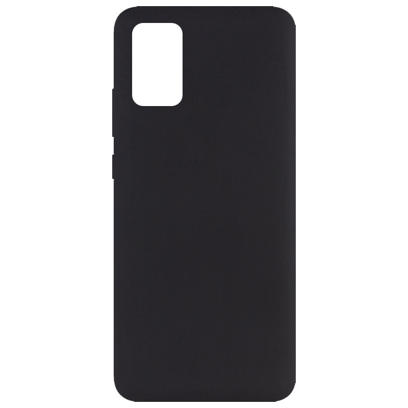 Чохол Silicone Cover Full without Logo (A) на Samsung Galaxy A02s (Дефект упаковки / Чорний / Black)