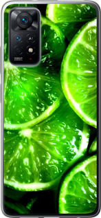 Чехол Зелёные дольки лимона для Xiaomi Redmi Note 11