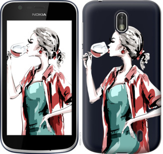 

Чехол Девушка с бокалом для Nokia 1 841887