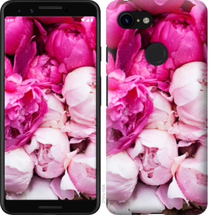 Чехол Розовые пионы для Google Pixel 3