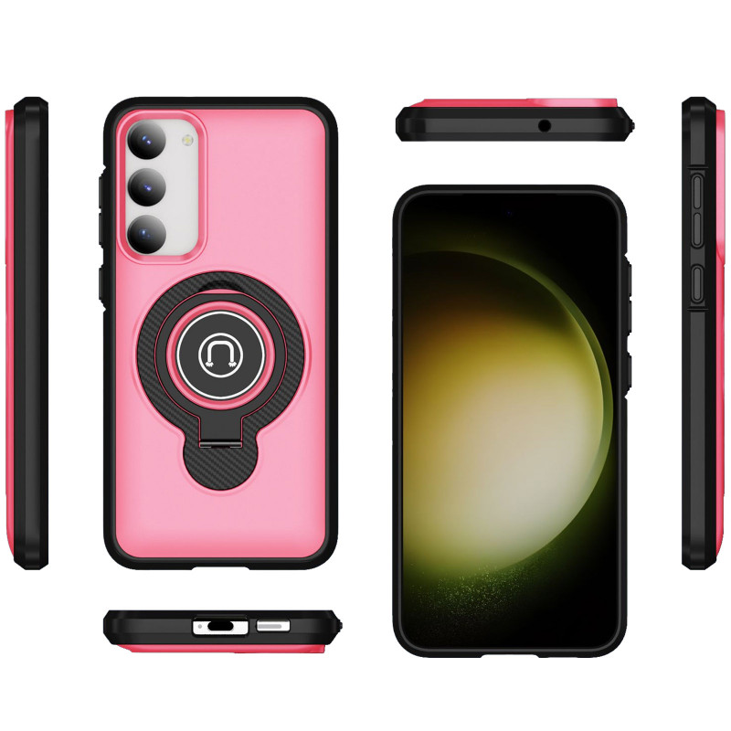 Фото TPU+Textured PC Magnet на Samsung Galaxy S23 (Pink) в маназині vchehle.ua