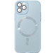 Чехол TPU+Glass Sapphire Midnight with Magnetic Safe для Apple iPhone 12 Pro (6.1") (Голубой / Blue)