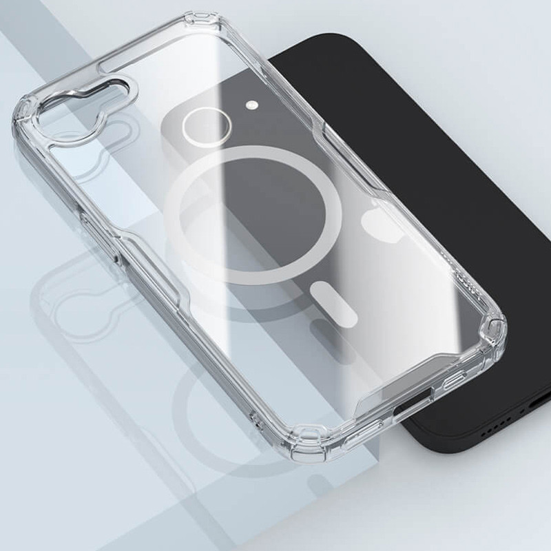 Замовити TPU чохол Nillkin Nature Pro Magnetic на Apple iPhone 16e (6.1") (Безбарвний (прозорий)) на vchehle.ua