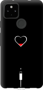 

Чехол Подзарядка сердца для Google Pixel 5A 1243579