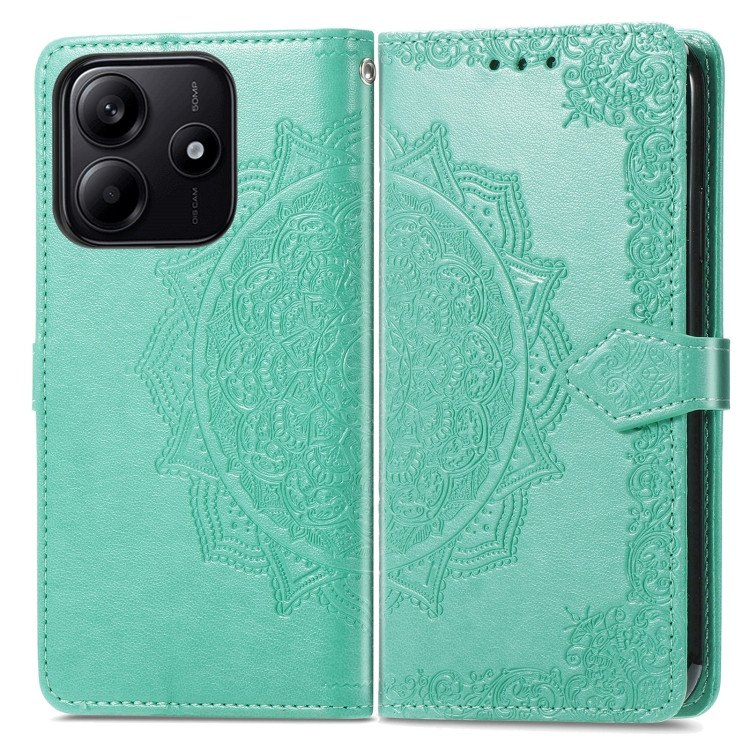 Фото Шкіряний чохол (книжка) Art Case з візитницею на Xiaomi Redmi Note 14 (Бірюзовий) на vchehle.ua