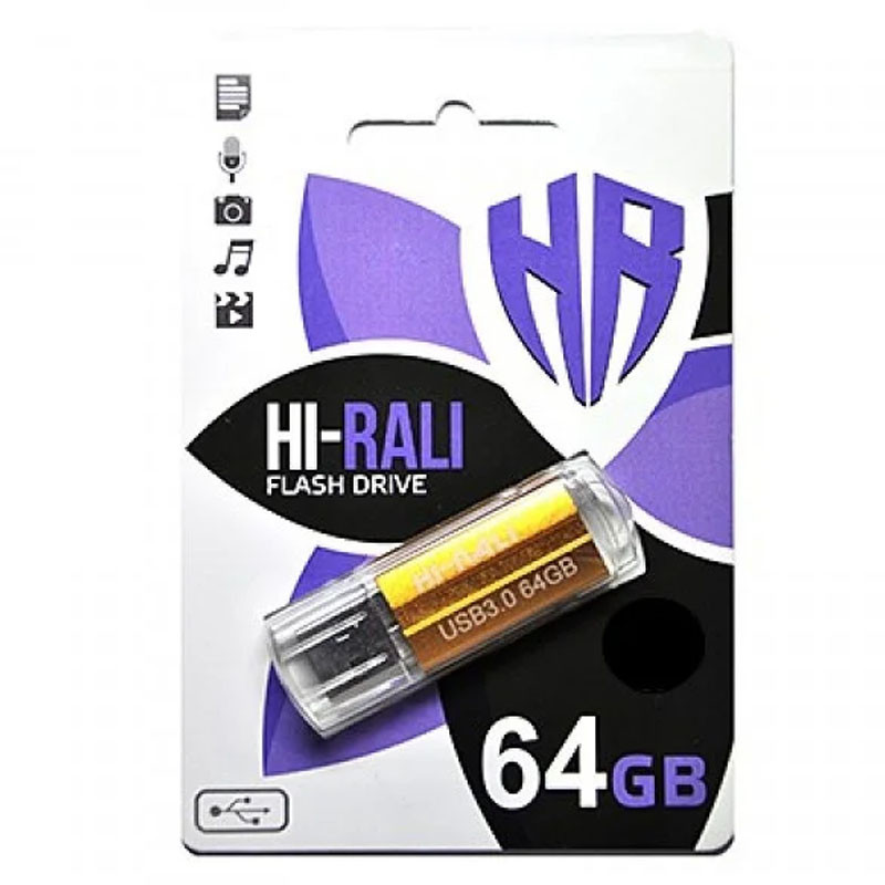 

Флеш накопичувач Hi-Rali Corsair 64 GB Бронзова серія (Бронзовий) 1086415