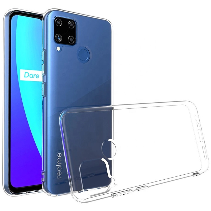 Фото TPU чехол Epic Transparent 1,0mm для Realme C15 (Бесцветный (прозрачный)) на vchehle.ua