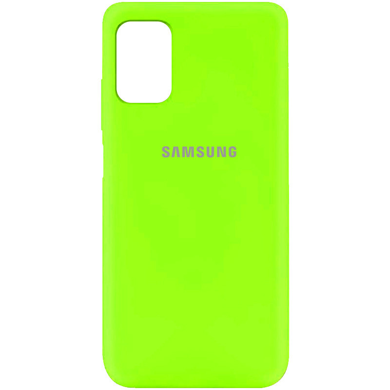 Чохол Silicone Cover My Color Full Protective (A) на Samsung Galaxy M51 (Дефект упаковки / Салатовий / Neon Green)