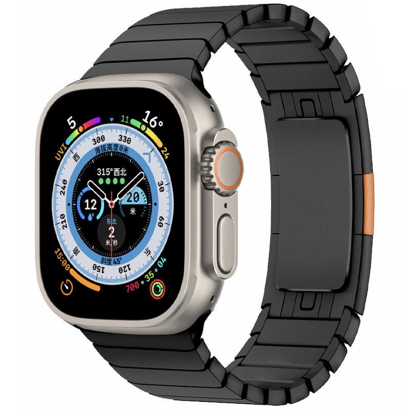 Ремешок Steel для Apple Watch 38/40/41/42mm(ser.10) (140-190mm) (Black)