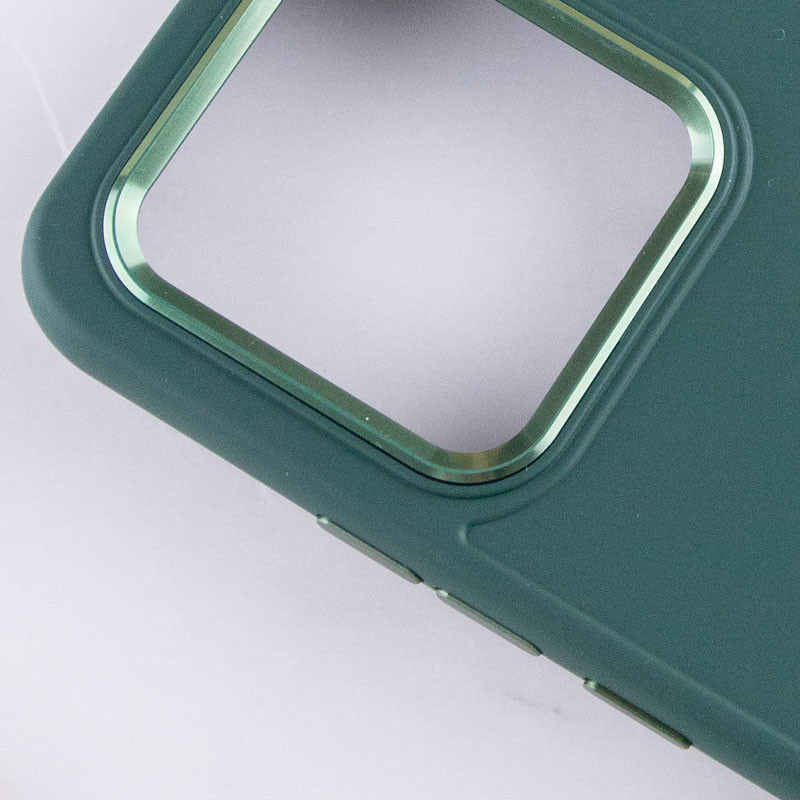 Купить TPU чехол Bonbon Metal Style для Xiaomi Redmi Note 13 4G (Зеленый / Pine green) на vchehle.ua