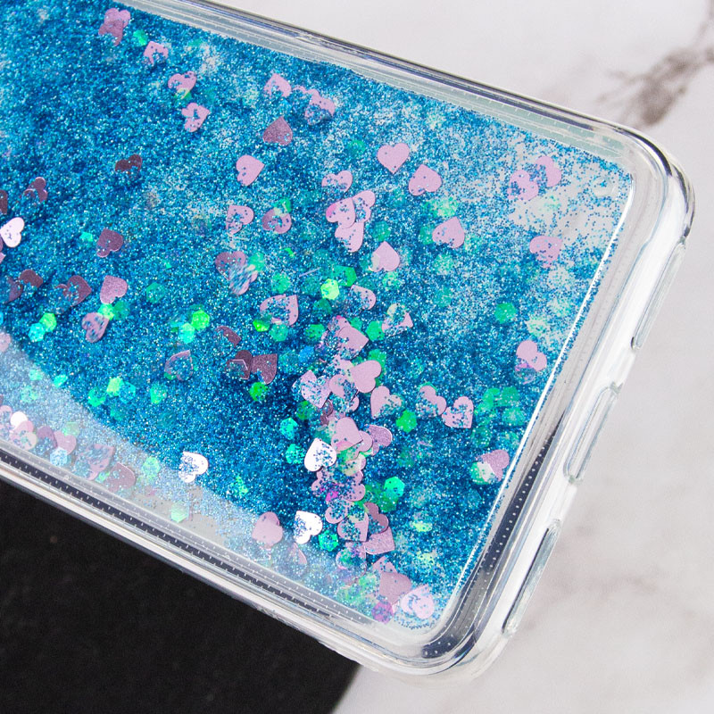 

TPU чохол Liquid hearts для Samsung Galaxy A12 (Блакитний) 1132442