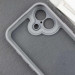Фото TPU чехол Transparent + Colour 1,5mm для Apple iPhone 16 (6.1") (Grey) в магазине vchehle.ua