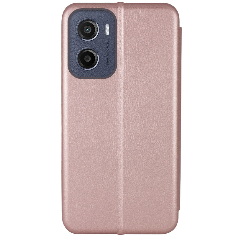 Фото Кожаный чехол-книжка Classy для Motorola Moto G05 / E15 (Rose Gold) на vchehle.ua