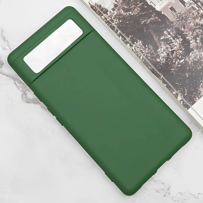 Фото Чехол Silicone Cover Lakshmi (A) для Google Pixel 6 Pro (Зеленый / Dark green) на vchehle.ua