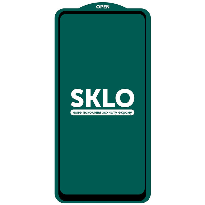 Фото Захисне скло SKLO 5D на Oppo A74 4G / Realme 8 / 8 Pro (Чорний) на vchehle.ua