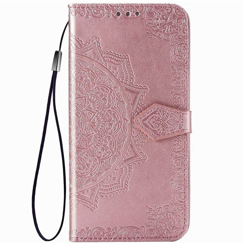 Кожаный чехол-книжка Art Case с визитницей для Samsung Galaxy A21s (Розовый)