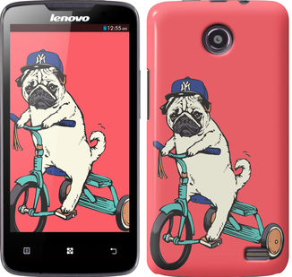 

Чохол Мопс на велосипеді на Lenovo A820 87636