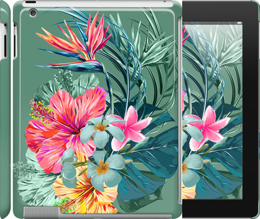 

Чехол Тропические цветы v1 для iPad 2/3/4 844776