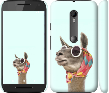 

Чехол Модная лама для Motorola Moto G3 753432