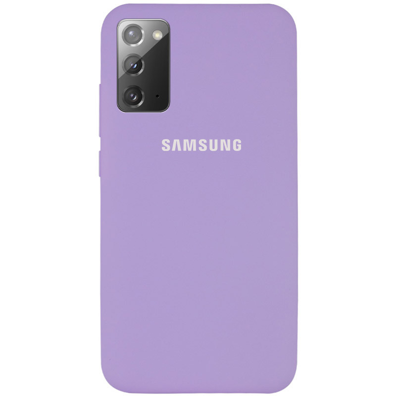 Чохол Silicone Cover Full Protective (AA) на Samsung Galaxy Note 20 (Бузковий / Dasheen)