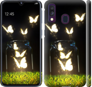 Чехол Бабочки для Samsung Galaxy A40 2019 A405F