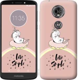 

Чехол Единорожка в пончике для Motorola Moto E5 Plus 719611