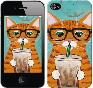 

Чохол Зеленоокий кіт в окулярах на iPhone 4 625072